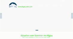 Desktop Screenshot of allgaeu-aktiv.com
