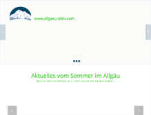 Tablet Screenshot of allgaeu-aktiv.com